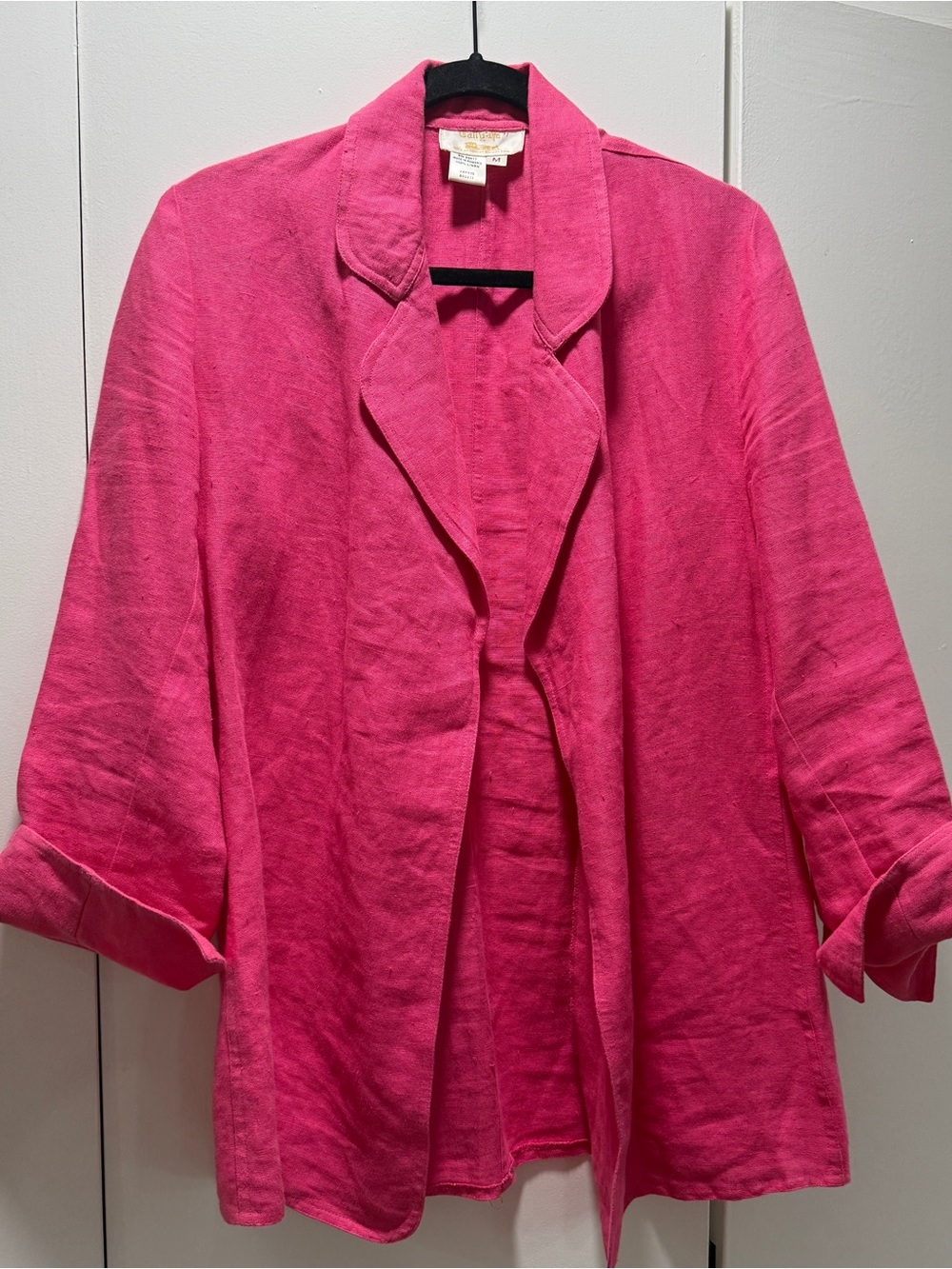 Tally Ho Hot Pink Linen Blazer